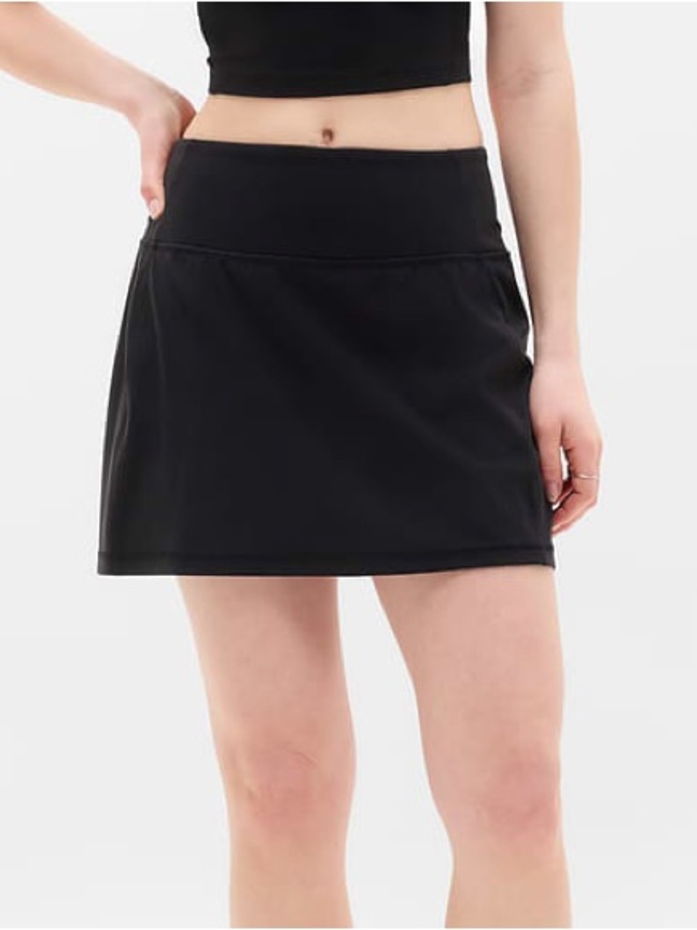 Athleta black Skort. Side zipper pocket. Size XS.